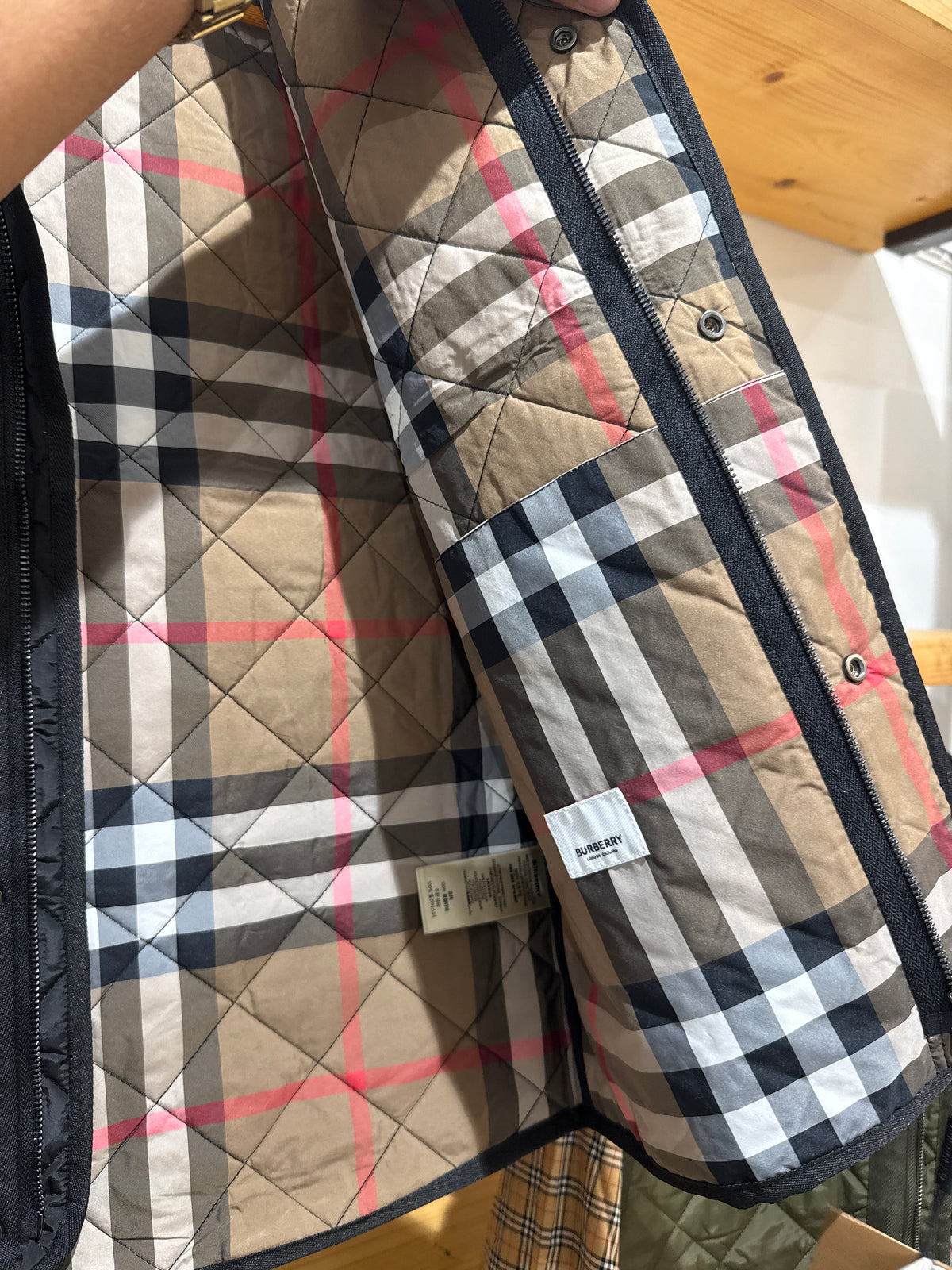 BURB Quilted Vest Jacket - Green - view 2