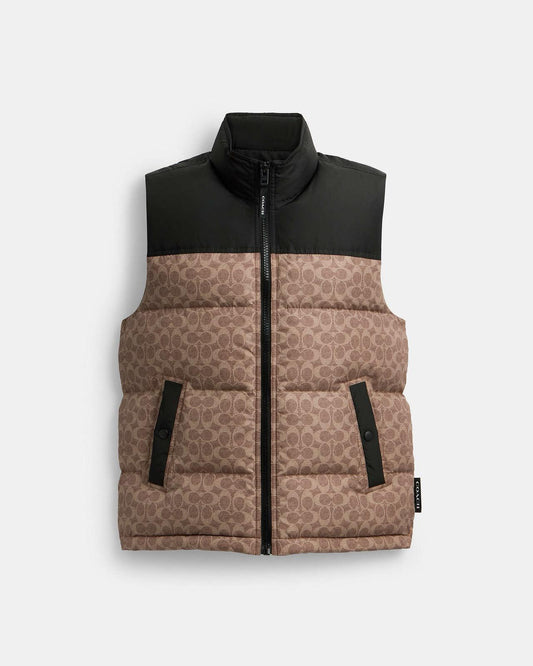 C Puffer Jacket - Brown