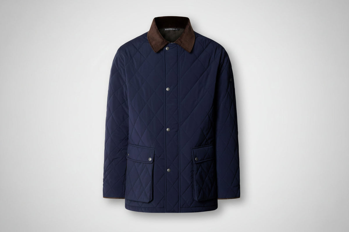 HKT Two Pocket Quilted Jacket - Blue