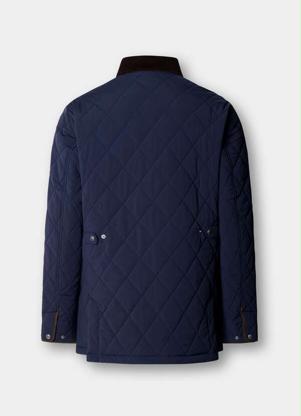 HKT Two Pocket Quilted Jacket - Blue