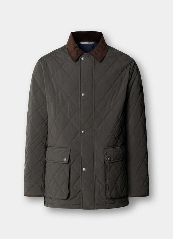 HKT Two Pocket Quilted Jacket - Olive