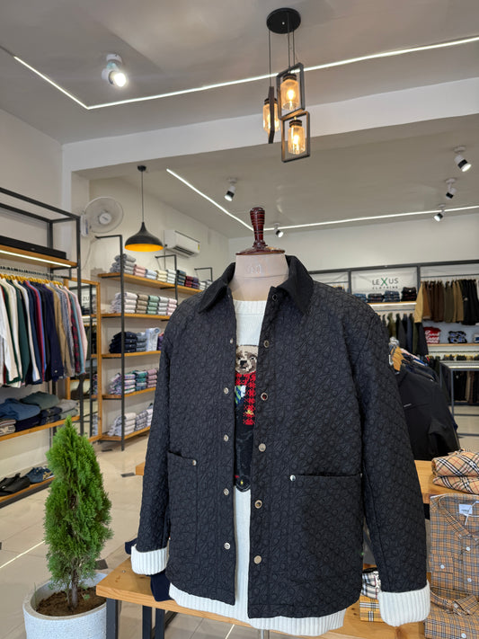 Moose Embroidery Jacket - Black