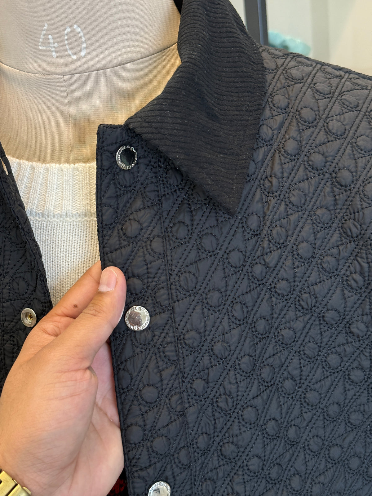 Moose Embroidery Jacket - Black - view 3