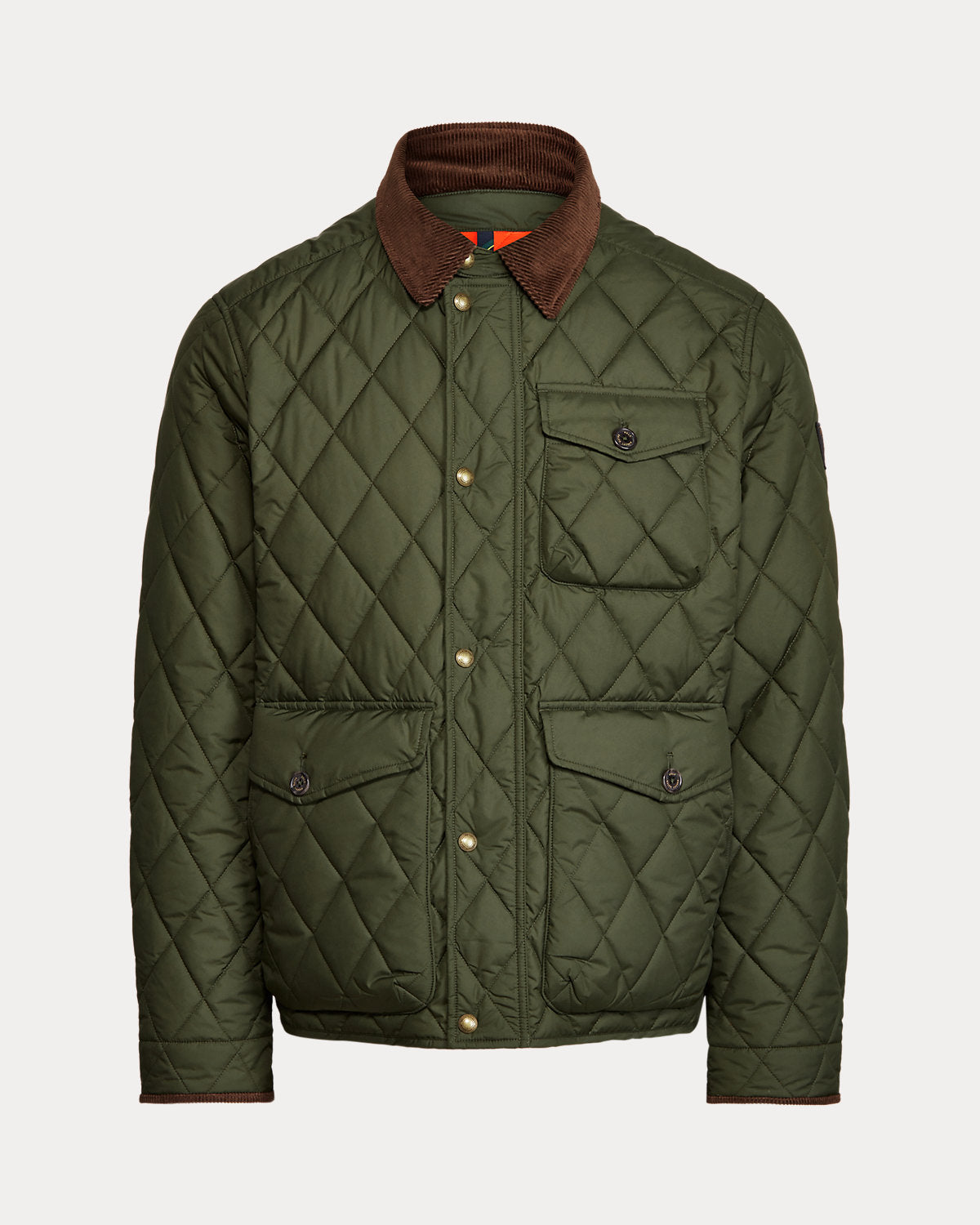 Quilted Three Pocket Jacket - Green