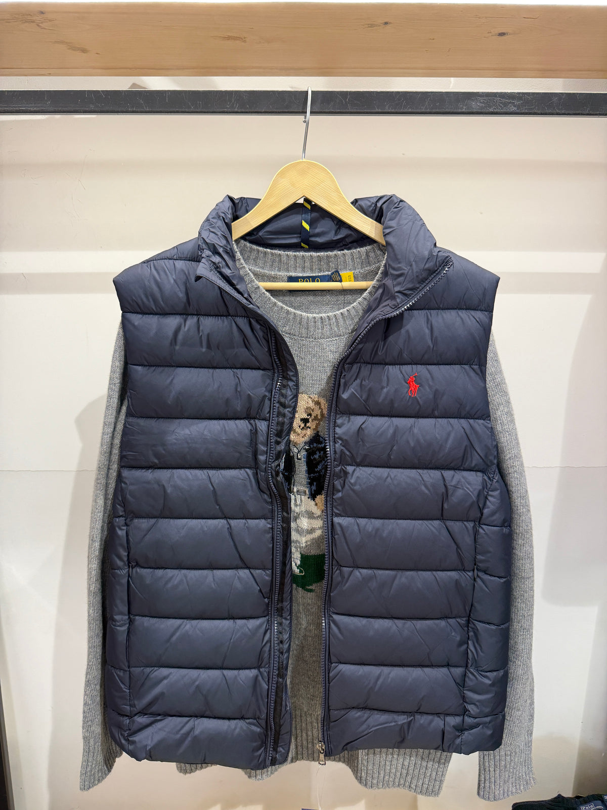 R1 Gillet Puffer Jacket - Blue - view 2