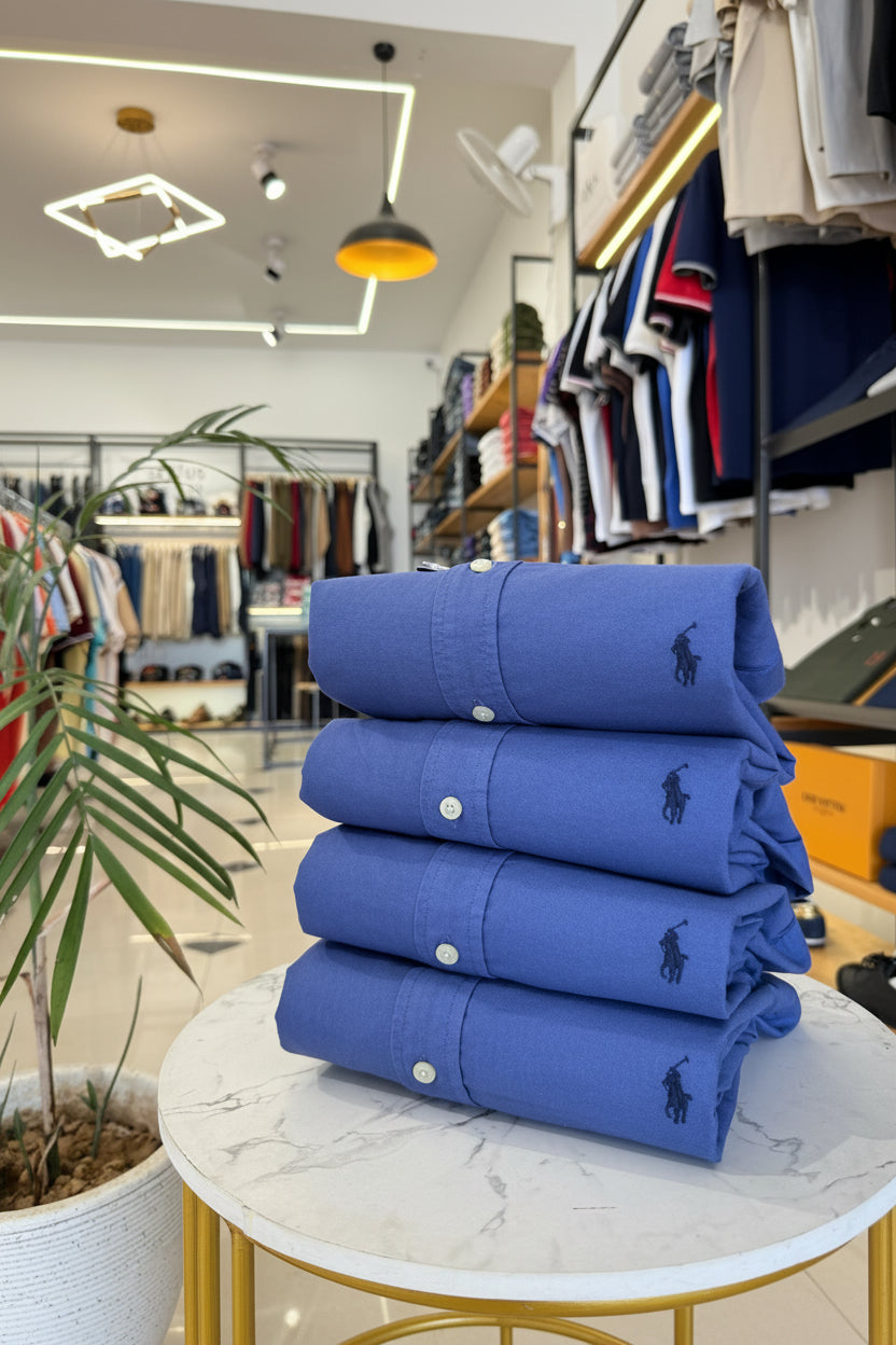 R1 Oxford Shirt - Denim Blue