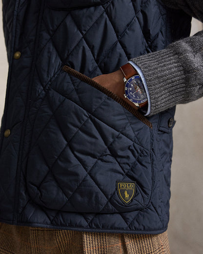 RI Quilted Half Jacket - Blue - view 3